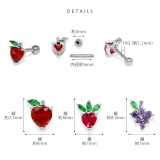 軟骨ピアス 果物フルーツリンゴイチゴブドウいちごグレープジュエル ボディピアス | ボディピアス専門店凛RIN | 詳細画像11 