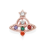 ピンクゴールド・S | 軟骨ピアス 宇宙UFO円盤ジュエルキュービックジルコニアシルバー ボディピアス | ボディピアス専門店凛RIN