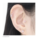 軟骨ピアス 蝶花バタフライフラワージュエルきれいイヤーフィットインナーコンク ボ… | ボディピアス専門店凛RIN | 詳細画像6 