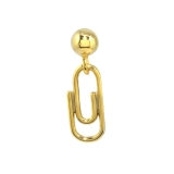 ゴールド | 軟骨ピアス クリップclipピアス 文房具ステーショナリーストレートバーベル | ボディピアス専門店凛RIN