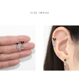 軟骨ピアス 蝶ドクロ 安全ピン鍵ハート | ボディピアス専門店凛RIN | 詳細画像7