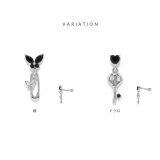 軟骨ピアス 蝶ドクロ 安全ピン鍵ハート | ボディピアス専門店凛RIN | 詳細画像8