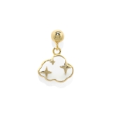 くも・ゴールド | 軟骨ピアス ハート雲チャーム揺れるカジュアル ボディピアス | ボディピアス専門店凛RIN