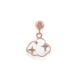 くも・ピンクゴールド | 軟骨ピアス ハート雲チャーム揺れるカジュアル ボディピアス | ボディピアス専門店凛RIN