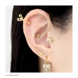 軟骨ピアス くまベアうさぎラビット顔フェイス小さめ可愛い ボディピアス | ボディピアス専門店凛RIN | 詳細画像5 