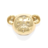 くま・ゴールド | 軟骨ピアス くまベアうさぎラビット顔フェイス小さめ可愛い ボディピアス | ボディピアス専門店凛RIN