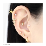 軟骨ピアス イルカジャンプかわいい揺れるドルフィン ボディピアス | ボディピアス専門店凛RIN | 詳細画像6 
