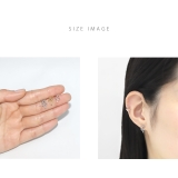 軟骨ピアス リボンチャーム付きバレエコアゆれるかわいい ボディピアス | ボディピアス専門店凛RIN | 詳細画像7 