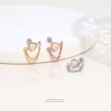 軟骨ピアス ハート矢アロー天使の矢可愛いカワイイチェーン ボディピアス | ボディピアス専門店凛RIN | 詳細画像2 