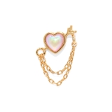 ゴールド | 軟骨ピアス ハート矢アロー天使の矢可愛いカワイイチェーン ボディピアス | ボディピアス専門店凛RIN