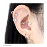 軟骨ピアス 星スタージュエルキュービックジルコニアチャーム揺れる ボディピアス | ボディピアス専門店凛RIN | 詳細画像5