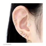 軟骨ピアス 星スタージュエルキュービックジルコニアチャーム揺れる ボディピアス | ボディピアス専門店凛RIN | 詳細画像6