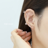 軟骨ピアス 蝶々ジュエル桜花フラワーバタフライチェーンキュービックジルコニア ボ… | ボディピアス専門店凛RIN | 詳細画像4