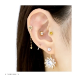 ボディピアス ひまわりフラワージュエルイエロー 金属アレルギーサージカルステンレ… | ボディピアス専門店凛RIN | 詳細画像5