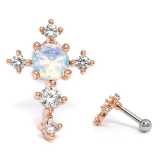 ピンクゴールド | ボディピアス 16G クロス | ボディピアス専門店凛RIN