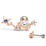 ピンクゴールド | ボディピアス 宇宙 軟骨ピアス | ボディピアス専門店凛RIN