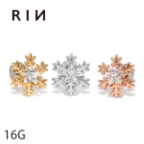 軟骨ピアス 雪 結晶 | ボディピアス専門店凛RIN | 詳細画像1 