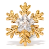 ゴールド | 軟骨ピアス 雪 結晶 | ボディピアス専門店凛RIN