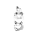 シルバー | 軟骨ピアス 3連パール イヤーフィット | ボディピアス専門店凛RIN