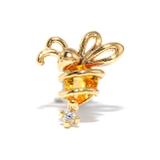 みつばち・ゴールド | 軟骨ピアス 昆虫いきものジュエル テントウムシミツバチ | ボディピアス専門店凛RIN