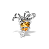 みつばち・シルバー | 軟骨ピアス 昆虫いきものジュエル テントウムシミツバチ | ボディピアス専門店凛RIN