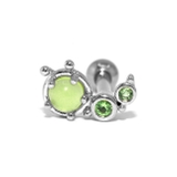 いもむし・シルバー | 軟骨ピアス 昆虫いきものジュエル テントウムシミツバチ | ボディピアス専門店凛RIN