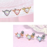 軟骨ピアス エンジェルデビルハート ストレートバーベル | ボディピアス専門店凛RIN | 詳細画像4