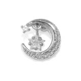 シルバー | ボディピアス 月ムーンピアス 軟骨ピアス | ボディピアス専門店凛RIN