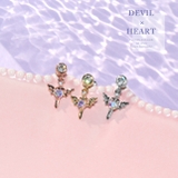 軟骨ピアス デビル羽悪魔ウィングハート オーロラジュエルキュービックジルコニアス… | ボディピアス専門店凛RIN | 詳細画像2 