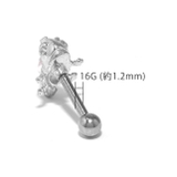 軟骨ピアスカメレオンかめれおん 爬虫類は虫類 キラキラオーロラ | ボディピアス専門店凛RIN | 詳細画像14