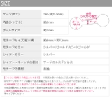 軟骨ピアスカメレオンかめれおん 爬虫類は虫類 キラキラオーロラ | ボディピアス専門店凛RIN | 詳細画像15