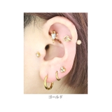 軟骨ピアスカメレオンかめれおん 爬虫類は虫類 キラキラオーロラ | ボディピアス専門店凛RIN | 詳細画像7