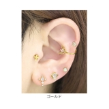 軟骨ピアス 蝶々バタフライ ジュエルキュービックジルコニア | ボディピアス専門店凛RIN | 詳細画像7 
