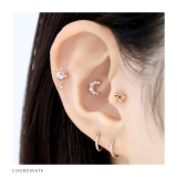 軟骨ピアス ムーンジュエル三日月キュービックジルコニア華やか ボディピアス | ボディピアス専門店凛RIN | 詳細画像6