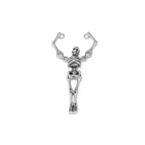 シルバー | チャーム 骸骨スカルシルバーかっこいいハロウィン ボディピアス | ボディピアス専門店凛RIN