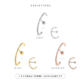 軟骨ピアス イヤーカフ風ジュエルジルコニアハーフフープ ボディピアス | ボディピアス専門店凛RIN | 詳細画像8 