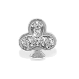 クローバー | 軟骨ピアス トランプジュエルハートスペードダイヤクローバージルコニア ボディピアス | ボディピアス専門店凛RIN