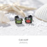 軟骨ピアス かに蟹クラブポップかわいいオレンジグリーン ボディピアス | ボディピアス専門店凛RIN | 詳細画像2