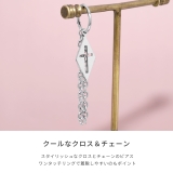 軟骨ピアス クロスチャーム十字架チェーンサージカルステンレス ボディピアス | ボディピアス専門店凛RIN | 詳細画像3