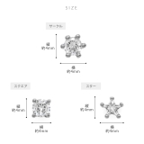 軟骨ピアス サークルスクエアスター星ミニ小さめジュエル ボディピアス | ボディピアス専門店凛RIN | 詳細画像10