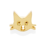 ゴールド・ネコA | 軟骨ピアス ネコサカナ猫魚かわいいねこ魚の骨シルエット ボディピアス | ボディピアス専門店凛RIN