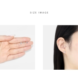 軟骨ピアス 星スター六芒星ジュエルシンプルキュービックジルコニア ボディピアス | ボディピアス専門店凛RIN | 詳細画像7 