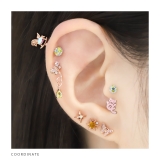 軟骨ピアス シンプルスクエアsurface シルバーサーフェイスバーベル | ボディピアス専門店凛RIN | 詳細画像9 