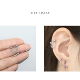 軟骨ピアス ジュエルスタイリッシュ 上品キュービックジルコニア | ボディピアス専門店凛RIN | 詳細画像8