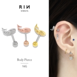 軟骨ピアス クジラホエールかわいい 個性的夏ストレートバーベル | ボディピアス専門店凛RIN | 詳細画像1 