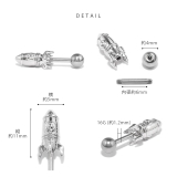 軟骨ピアス ロケット宇宙コスモ かわいいシンプル個性的 | ボディピアス専門店凛RIN | 詳細画像9