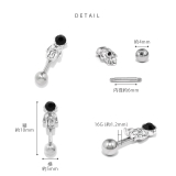 軟骨ピアス 宇宙飛行士宇宙コスモ宇宙服ユニークかわいい個性派 ボディピアス | ボディピアス専門店凛RIN | 詳細画像9 