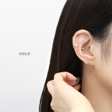 軟骨ピアス ハートキルティング模様かわいいフェミニンラブリー ボディピアス | ボディピアス専門店凛RIN | 詳細画像4 