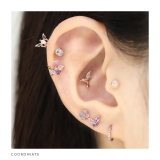 軟骨ピアス お花ジュエルフラワービジューきらきらカラフルかわいい ボディピアス | ボディピアス専門店凛RIN | 詳細画像6