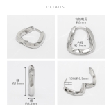 軟骨ピアス フープリングピアスツイスト大人かわいい上品オールサージカルステンレス… | ボディピアス専門店凛RIN | 詳細画像15 